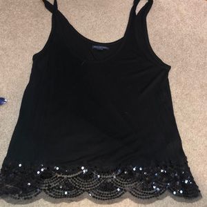 Black tank top